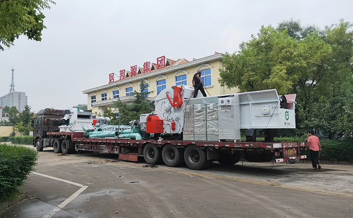 秸稈顆粒機生產線打包發貨中 秸稈顆粒機生產線打包發貨中